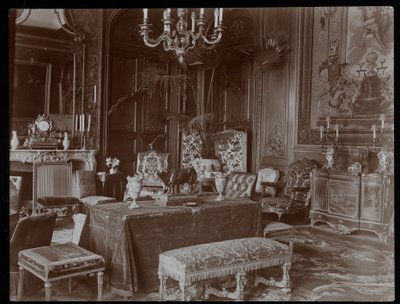 Een Kamer in de Residentie van de Gravin De Ganay, Parijs, c.1900 door Byron Company